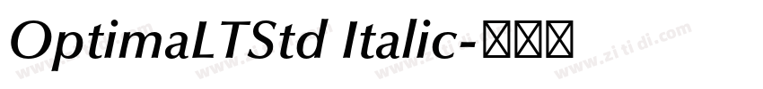 OptimaLTStd Italic字体转换